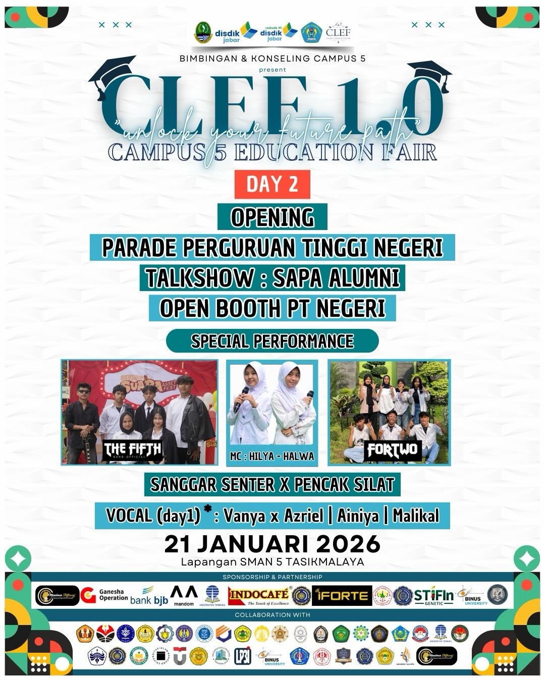 Peserta Didik Padati Hari Kedua CLEF 1.0: Matangkan Rencana Masa Depan Bersama Puluhan PTN dan Sekolah Kedinasan Ternama